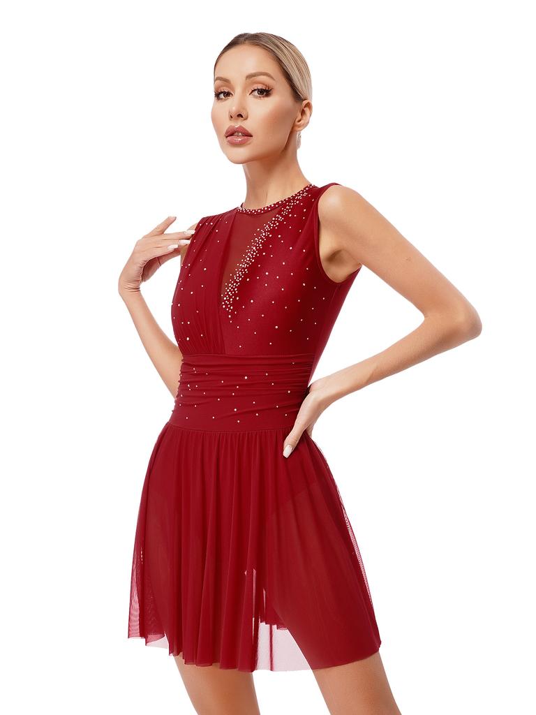 Платье для латинского румбы, сальсы, танго, танцевальная одежда, гимнастика, балет, лирический танец, платье для вальса, женское платье для фигурного катания