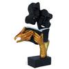 Polyresin Handicrafted Book Reading Modern Art Face Sculpture Item Figurine Antique Colour Showpiece