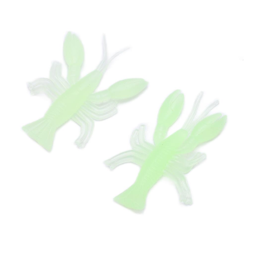 Fishing Shrimps Lures Glowing Luminous Soft Lifelike Silicone Shirmps Bait