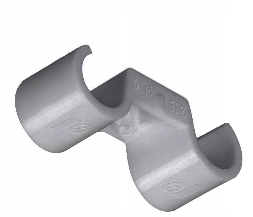 Uchwyt Plastikowy Do Rurek 2X20 Mm 50 Szt