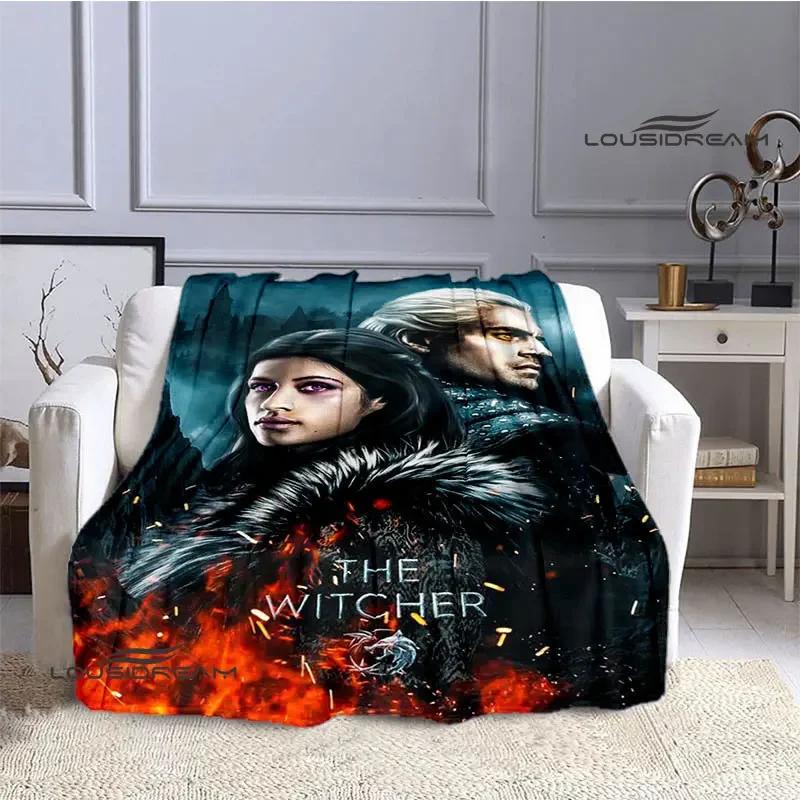 W-Witcher game Printing blanket Flange Warm blanket picnic blanket Home travel blanket bed linings Birthday Gift  picnic blanket