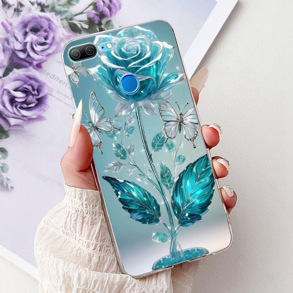 Прозрачный чехол для Honor 9 Lite Милый Кот Модные Цветы Смешная Расписная Задняя Крышка Для Чехла Телефона Honor 9Lite LLD-L21 LLD-L31 LLD-L11