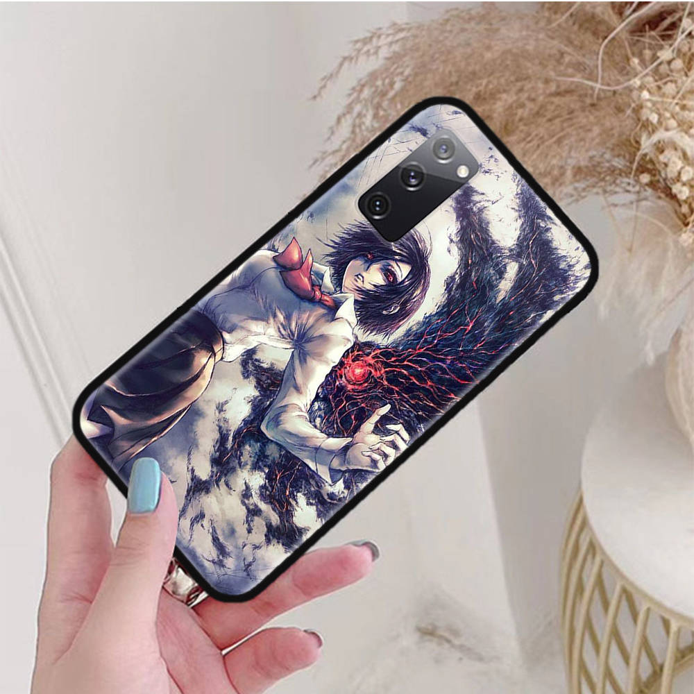 Черный чехол для Xiaomi Poco X6 X4 M5 M6 F5 F6 C65 C55 C50 C51 C40 Pro Redmi 14C A3X 13C 12C 11T 10A 9C Note 7 6 8A Plus W-51 Токийский гуль