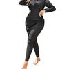 Large Size Swimsuit Women's Three-piece Set Long Sleeves Long Trousers Skirt Middle Eastern Style Conservative Swimsuit Set For Women