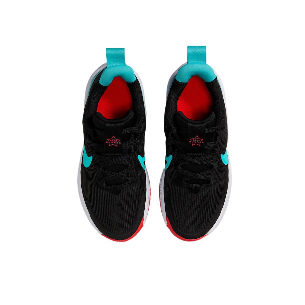 Nike Star Runner 4 Нескользящая Амортизация Устойчивая к истиранию Упругая Детская уличная обувь DX7614-009
