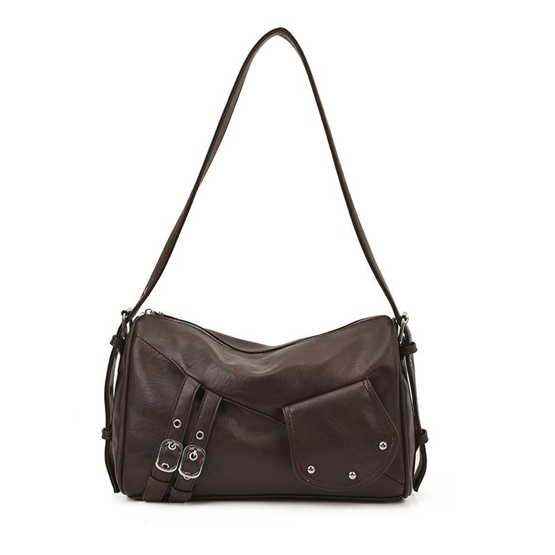 Ретро мода 2025 новая сумка-тоут для поездок большой вместимости, нишевая сумка-мессенджер класса люкс, сумка на плечо