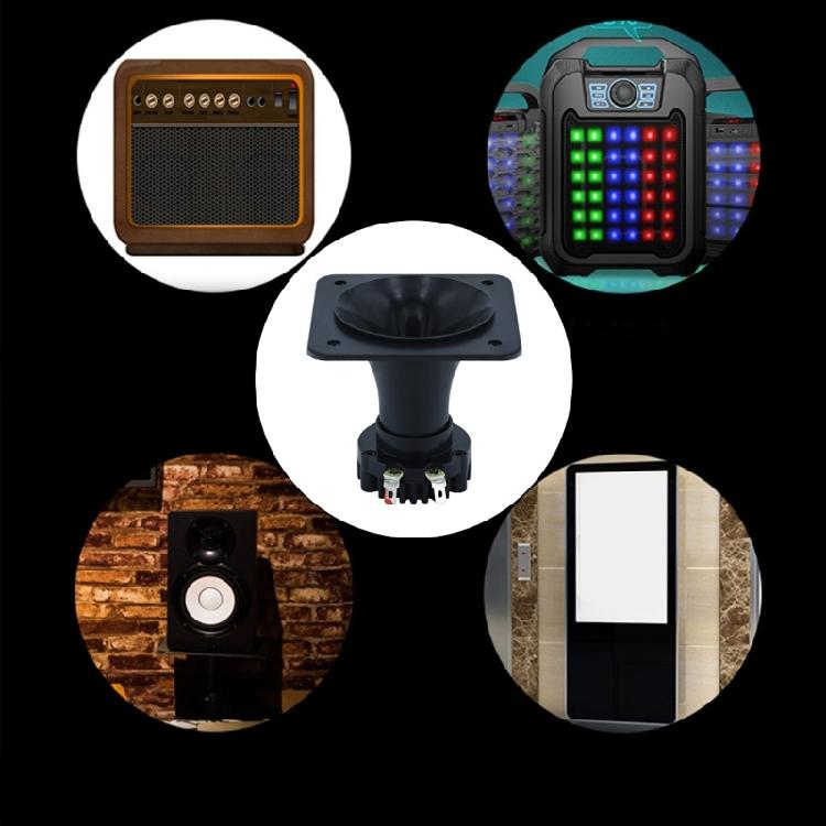 HP1000A Horn Tweeter 25 Cores Titaniums Film Neodymium Speaker for Portable Sound Systems and Speaker Enhancements