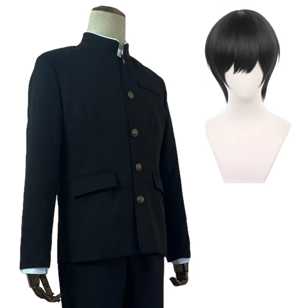 Anime Chainsaw Man Cosplay Costume Denji Yoshida Hirofumi Black School Uniform DK Halloween Christmas Gift Cosplay