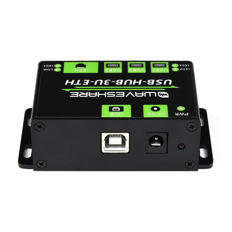MicroSnow Industrial Multi-Functional 3-Port USB Hub with Gigabit Ethernet Adapter