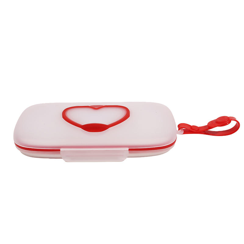 Портативный диспенсер для детских салфеток, многоразовый держатель, крышка в форме сердца, компактный, большой вместимости, чехол для коробки для салфеток, коробки в современном стиле