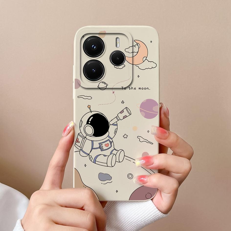 New Case For Redmi Note 11 11S 11E 11T 14 14S 12 12S 12R 12Turbo Pro Plus 4G 5G Fashion Astronaut Pattern Slim Silicone Anti Drop Shell For Redmi Capa