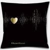 Black Geometric Printing Pillowcase Home Decoration Car Sofa Cushion Cover