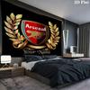 Arsenal F Custom Name Wall Tapestry Aesthetic Wall Hanging Printed Fabric Blanket Decorative Tapestries for Bedroom Living Room Home Decor