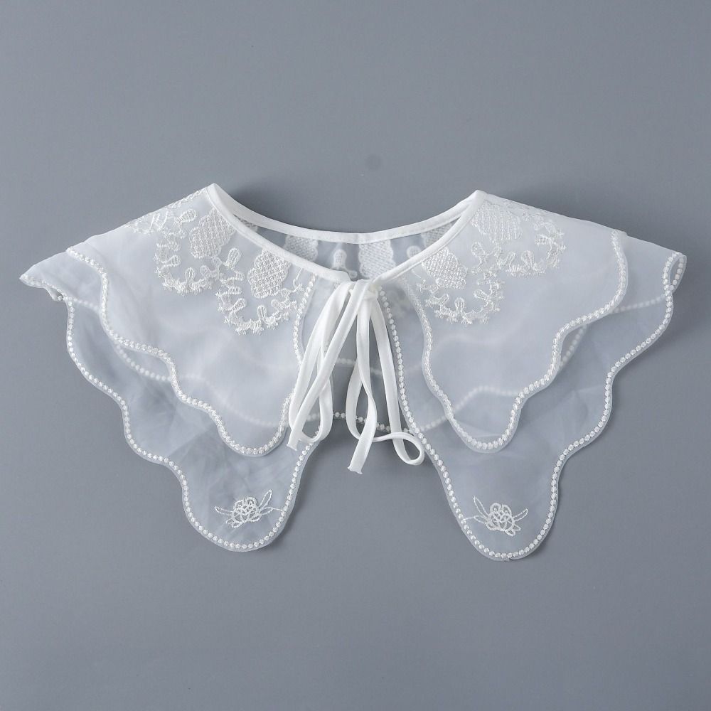 Хлопковый поддельный воротник DIY лацкан половина рубашки отрегулируйте одежду дамы накидка женщины девушки