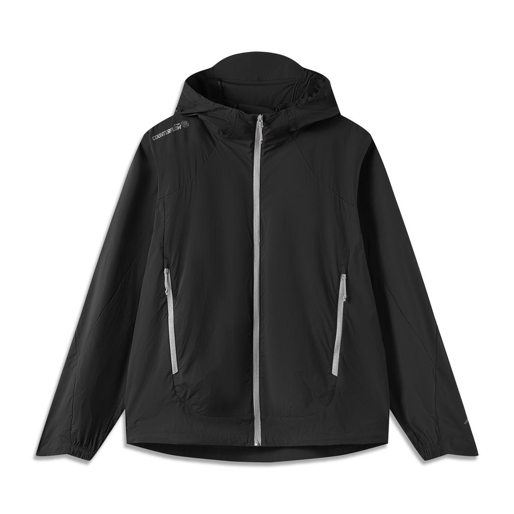 Li Ning Outdoor CF Водонепроницаемая ветровка Легкая Модная Унисекс Верхняя одежда Черный AFDW795-4