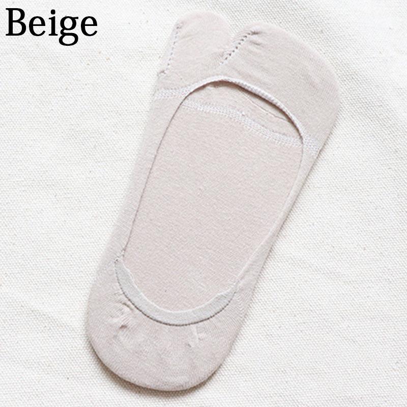 Летние тонкие нескользящие невидимые носки-лодочки с низким вырезом для женщин, носки с двумя пальцами, однотонные дышащие хлопковые носки таби, удобные