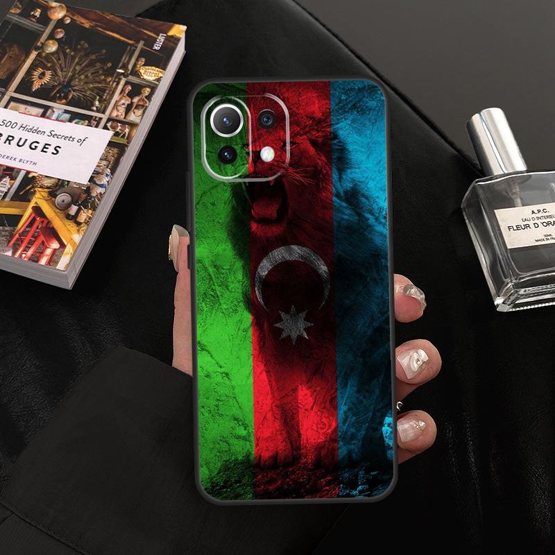 Чехол Флаг Азербайджана для Xiaomi 14T Pro 11T 12T 13T 13 14 15 Ultra POCO X7 Pro X3 X5 X6 M6 F5 F6 Pro
