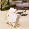 Hollow Metal Business Card Holder Creative Electroplated Gold Famous Products Storage Box