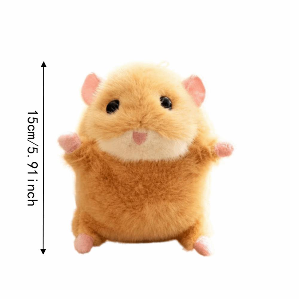 Stuffed Animal Fluffy Mouse Keychain Cartoon Rat Plush Doll Soft Fabric Hamster Pendant Boys Girls