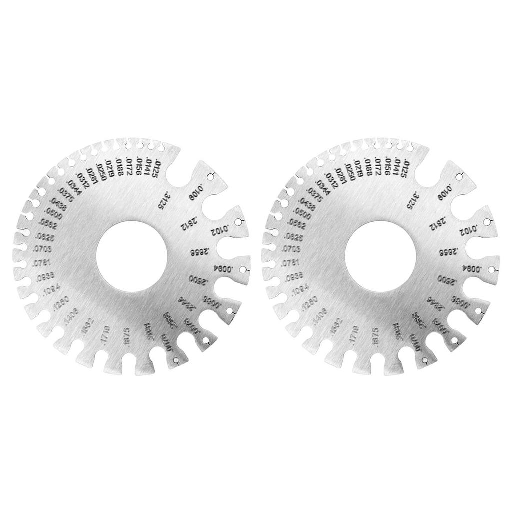 2 шт. Толщиномеры из нержавеющей стали Профессиональный стандартный толщиномер для сварки металлических листов