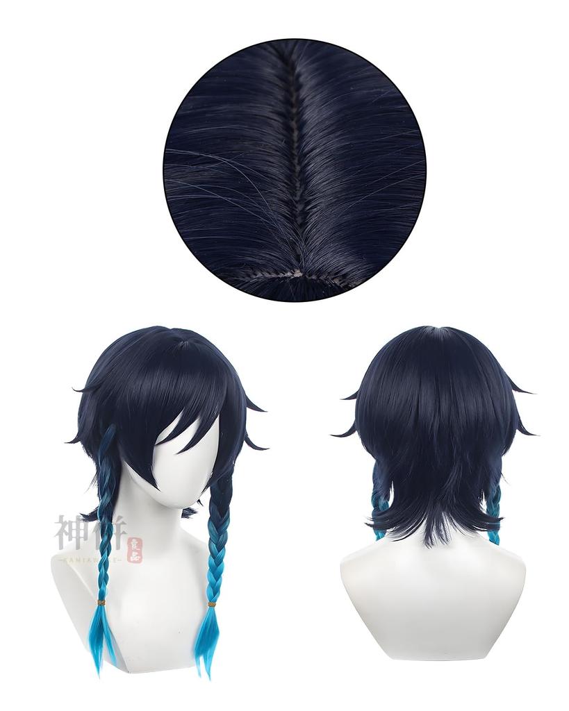 Костюм Барда для косплея Венти с париком из Genshin Взрослый костюм для культурных и сценических выступлений Косплей с размером [Отличный продукт] Impact,