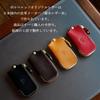 Чехол для ключей Smart Key Case для мужчин и женщин из натуральной кожи Tochigi Leather Smart Key Key Chain Leather Zipper Brand Made in Japan Brown [Porco Rosso] [Black