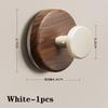 1/2pcs Walnut Wooden Wall Hook Suction Cup Hooks Punch Free Towel Hooks Hanger Kitchen Bathroom Hooks Home Storage Holder Hook