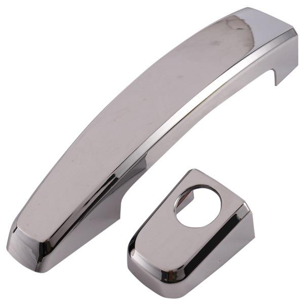 8-Piece Silver ABS Chrome Car Door Handle & Bowl Protector Set (Fits 2007 Models)