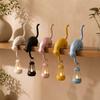 with Lantern Cat Wall Hook Light 3D Printed Cat Decor Lamp Key Rack Organizer  Living Room