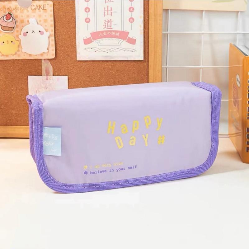 My Little Flap Bag Pen Penal Candy Color Большая вместительная сумка для хранения Карман для школьных канцелярских принадлежностей