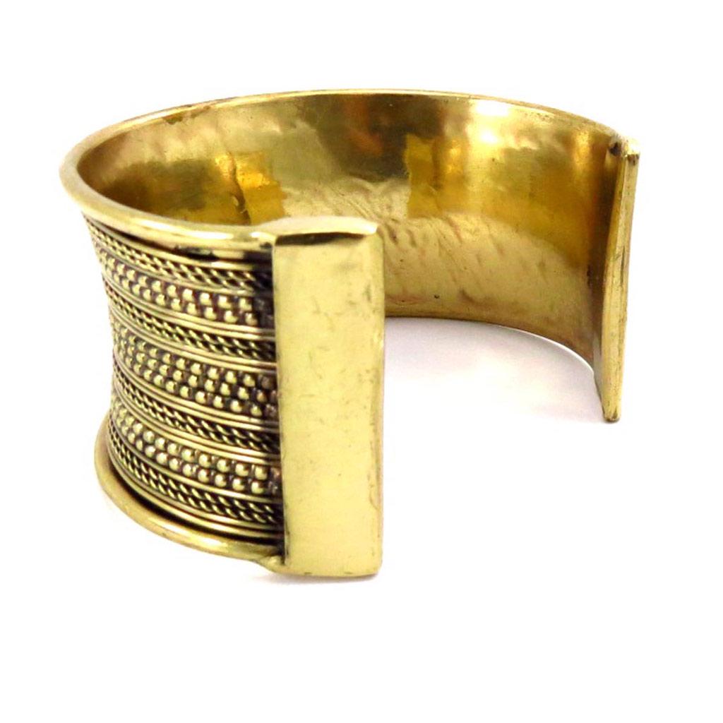 Les Trésors De Lily [J6927] - Золотой дизайнерский браслет «Клеопатра».