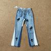2025 Early Fall Unisex High Waist Washed Denim Flared Pants Teens Daily Wear