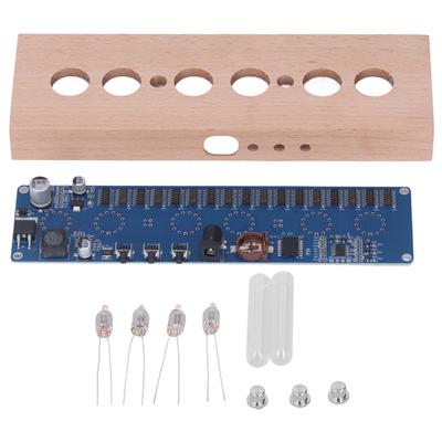 Светящиеся ламповые часы DIY Kit Высокая точность IN14 Nixie Tube Clock DIY Parts DC12V для украшения дома