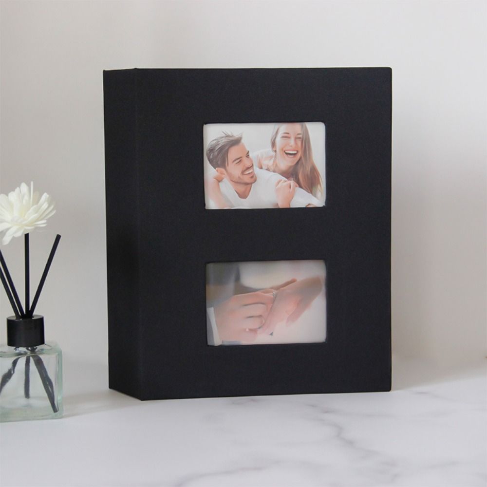 6-inch Picture Albums Book 200Pcs Large Scrapbook Album Linen Cover Photo Album  Family Anniversary