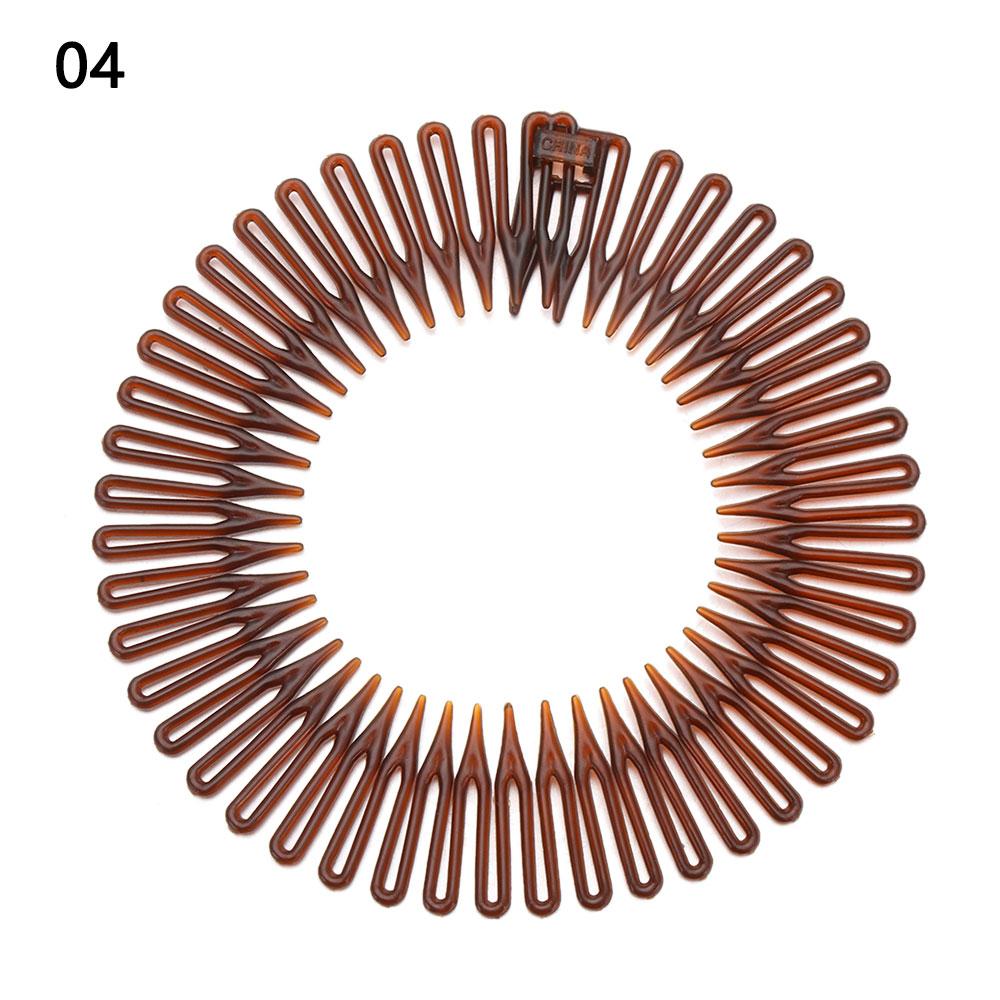 Elastic Hair Band Flexible Plastic Comb Foldable Rhinestone Hair Clip Hair Accessories For Travel Makeup Bath For Swimming