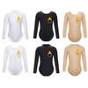 Kids Girls Gymnastics Leotards Long Sleeves Nude Undergarment Leotard for Girls Ballet Dance Wear