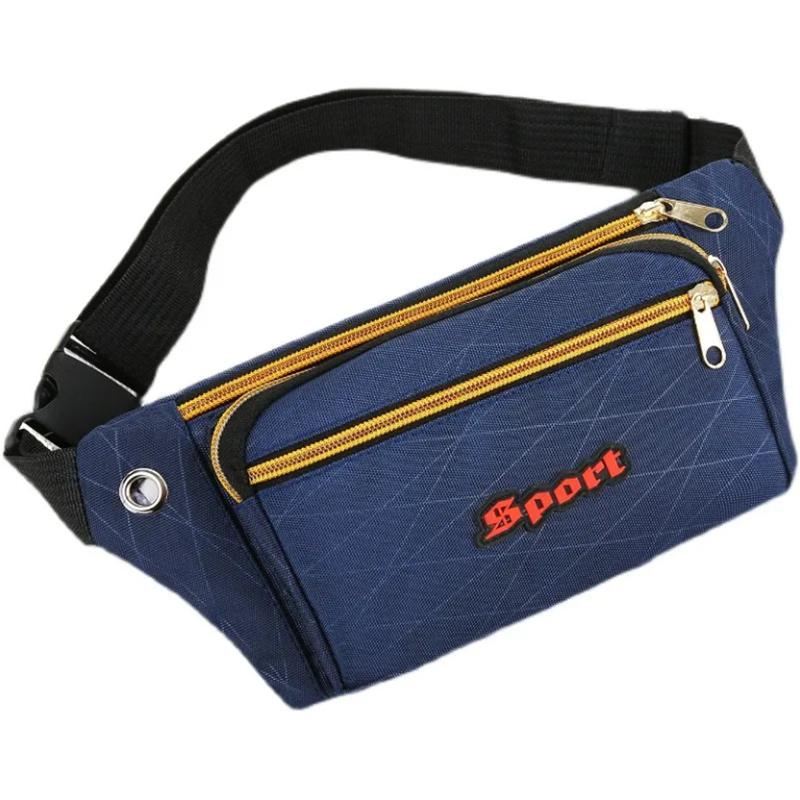 Мужская поясная сумка, износостойкий многофункциональный водонепроницаемый кошелек большой емкости, деловая сумка, женский спортивный ремень для бега