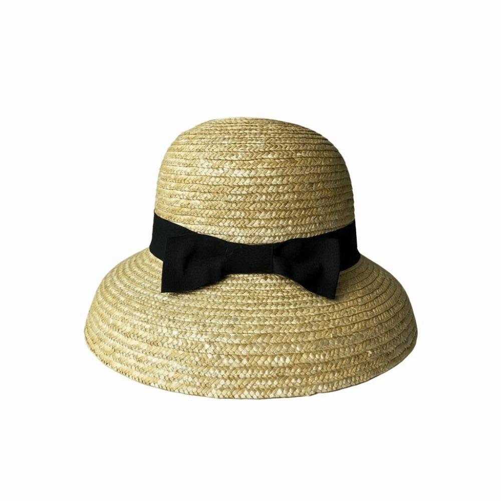 High-Density Weave Wheat Straw Cloche Breathable Round Top Straw Topper  Sophisticated Travelers