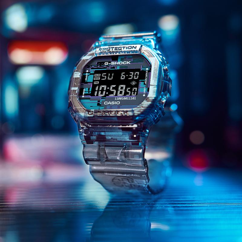 Casio Серия G-SQUAD G-SHOCK Серия 'Измеренная Эра' Ледяная Прочность Ретро Классика Маленький Квадратный Спортивные Водонепроницаемые Часы Кварцевый Механизм Смола DW-5600NN-1PR