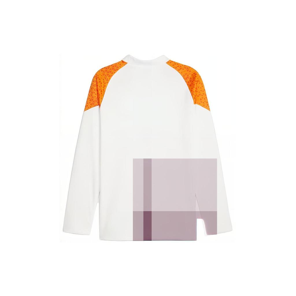 Puma Color-Block Logo Print Loose Long Sleeve Jacket Men Outerwear White 772858-19