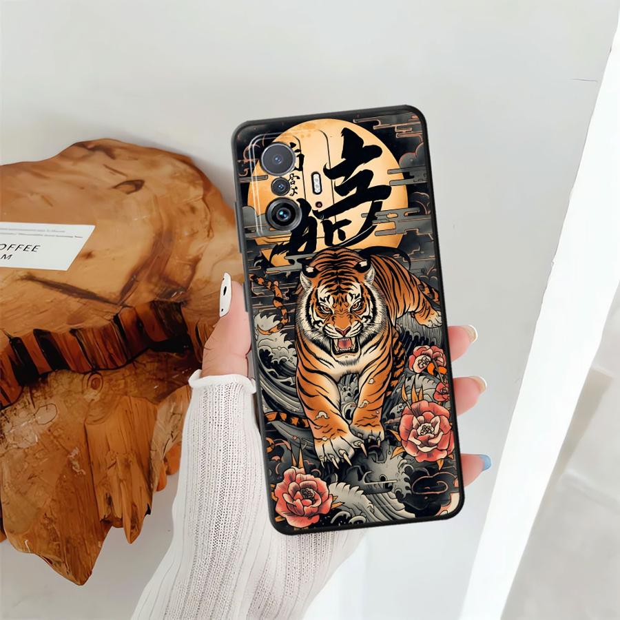 Чехол для телефона Funda для Xiaomi Mi 14 11 12X 10T 13 Lite 12T Pro 12 15 Pro 11T Крутой Тигр