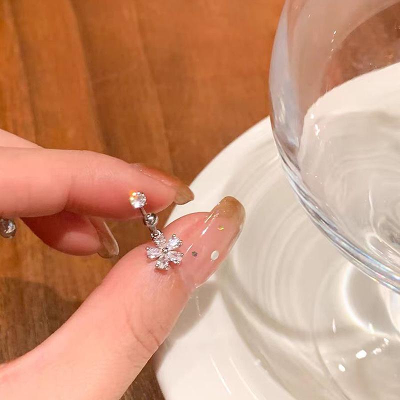 Модные циркониевые серьги U-образной формы, серьги-пусеты для козелка для женщин, изысканные металлические ювелирные аксессуары