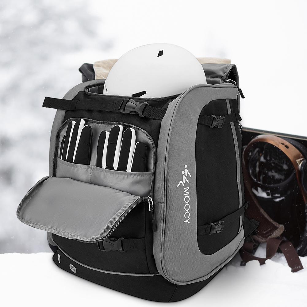 Snowboard Bag Large Capacity Ski Boot Bag Adjustable Waterproof Helmet Clothing Rucksack Men Women Ski Backpack Camping Skiing