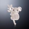Alloy Rhinestone Koala Brooch - Cute Animal Corsage Accessory