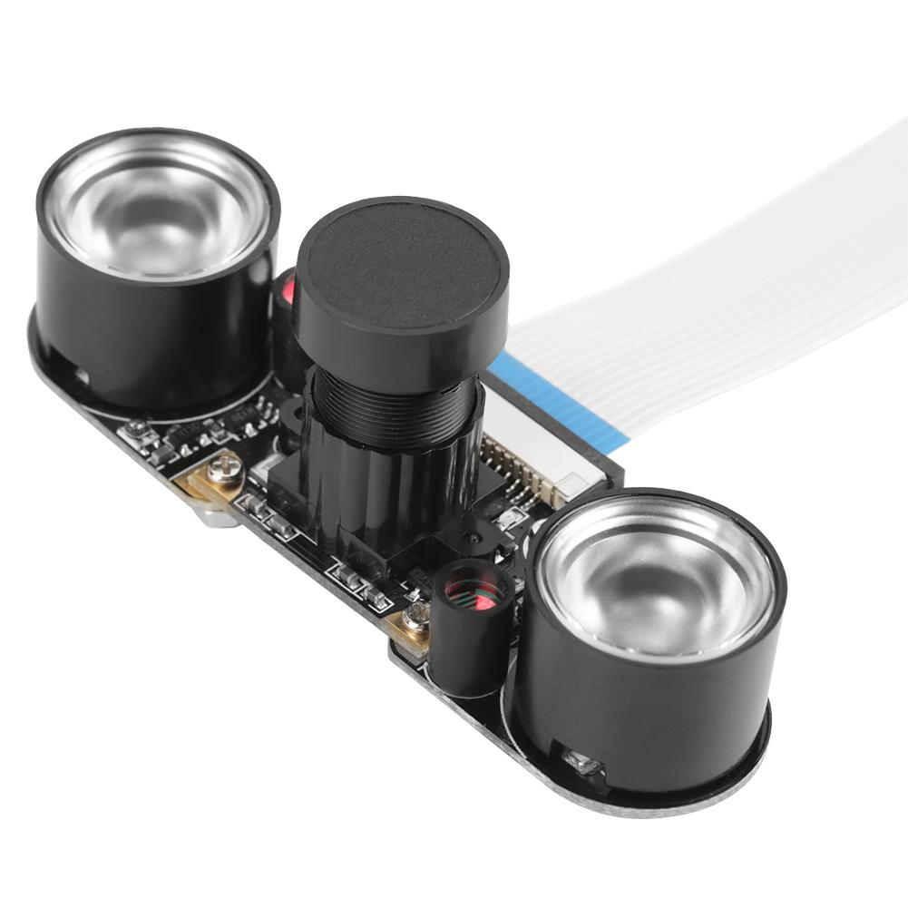 1pc 5MP Camera Module Board 72 degrees with Night Vision LED Fill Light For Raspberry Pi B 3 2