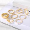 Girls Students Cute Charming Ring Gift Simple Korean Ring Fashion Open Snake Tail Ring Thick Hollow Carving Ring