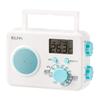 Asahi Electric ELPA AM/FM Shower Radio ER-W40F with LCD Display for Showing Time and Temperature, Perfect for Use In Wet Areas