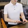 8XL быстросохнущая футболка большая бесшовная мужская рубашка поло с коротким рукавом и лацканами рубашка повседневная