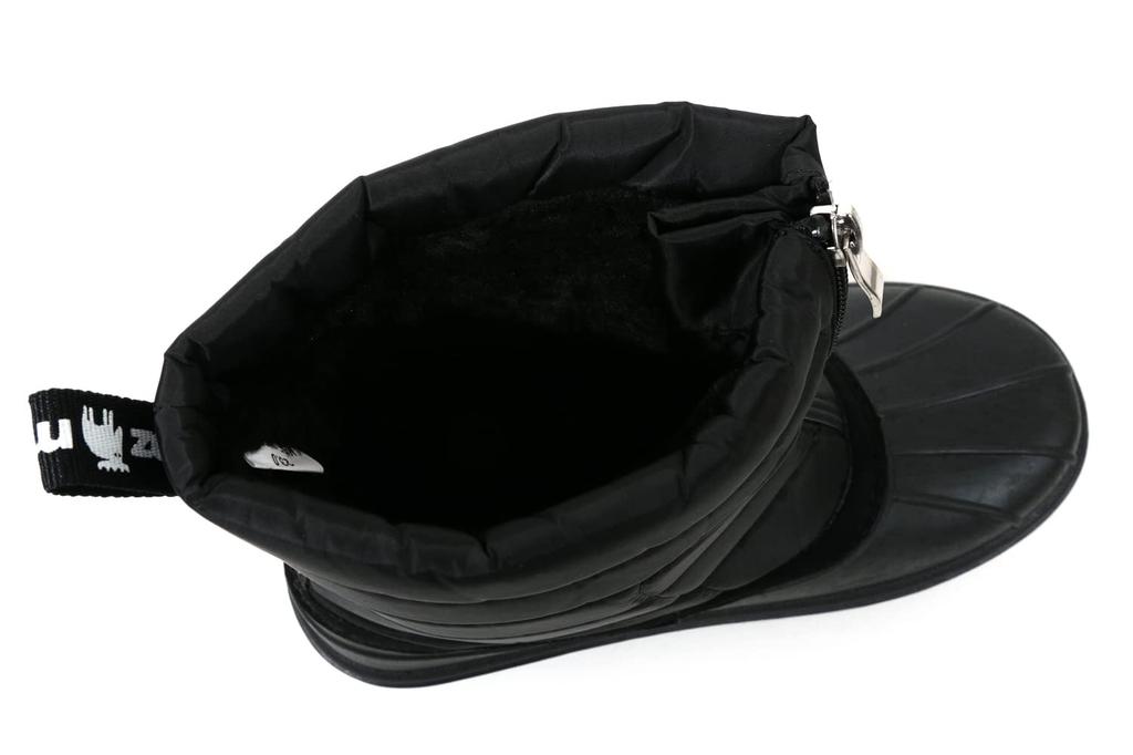 Женские зимние ботинки Mozu Bean Down, с внутренним мехом (boa), на молнии посередине, цвет черный, размер 25 см