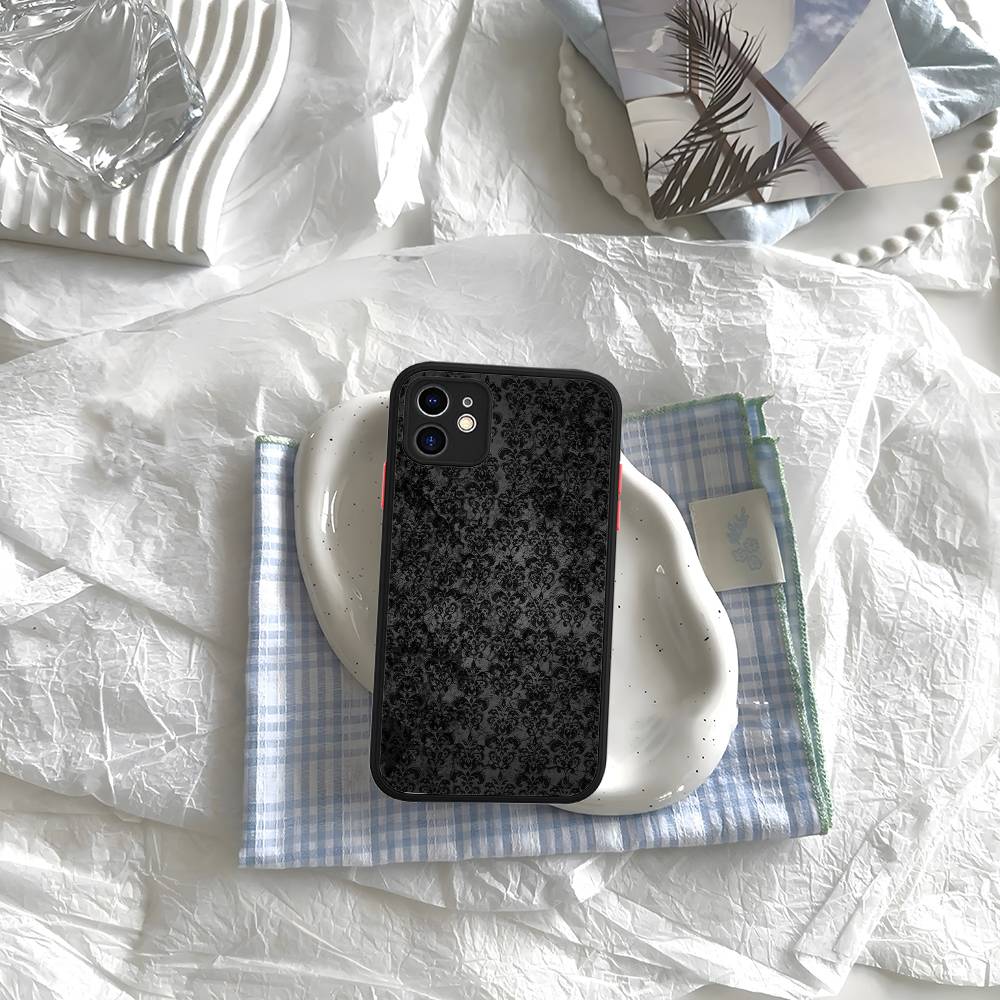 Lace Style Cool Girl Phone Case For IPhone 16e 16 15 14 13 12 11 Pro Max X XS Max Plus Matte Clear